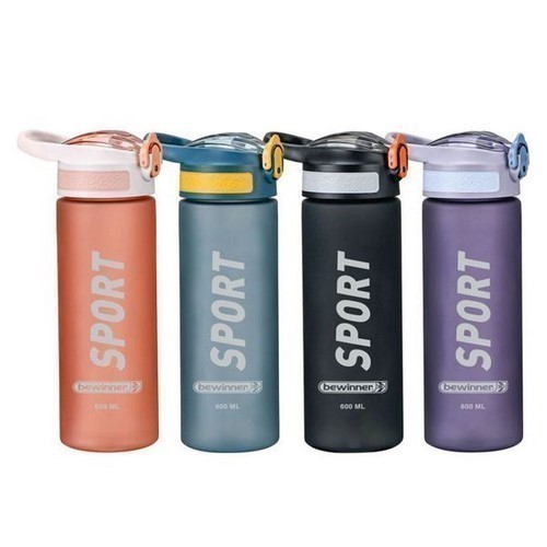 BOTELLA DEPORTIVA BEWINNER 0.6L COLORES SURTIDOS